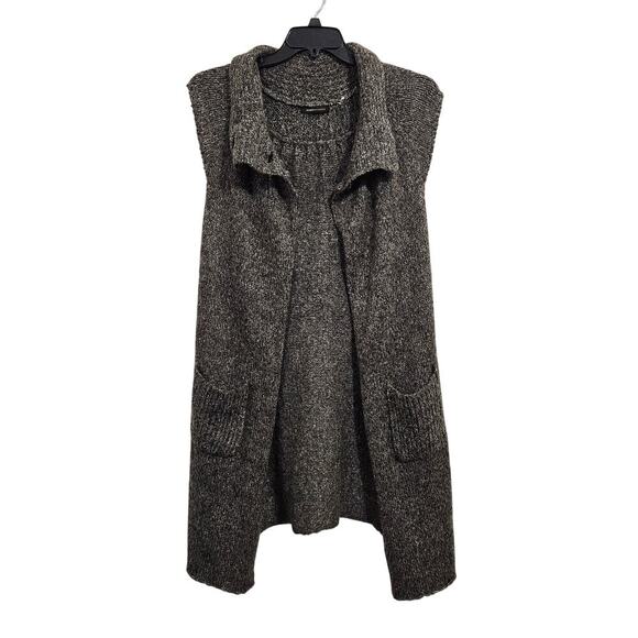 BCBG MaxAzria Duster Vest Sleeveless Brown Cardigan. Size Small. - Picture 2 of 8